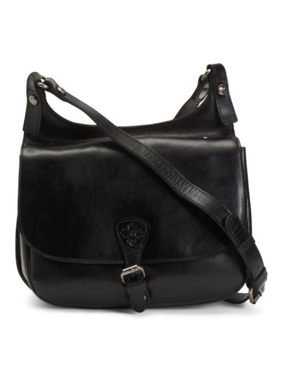 Patricia Nash Handbags - PATRICIA NASH Leather London Saddle Bag With Crossbody Strap